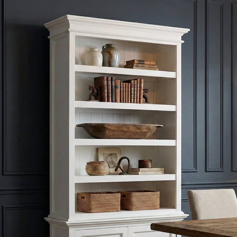 Bibliothèque standard en bois massif Halifax H 62,99 "x l 44,09" Halifax Menomonie