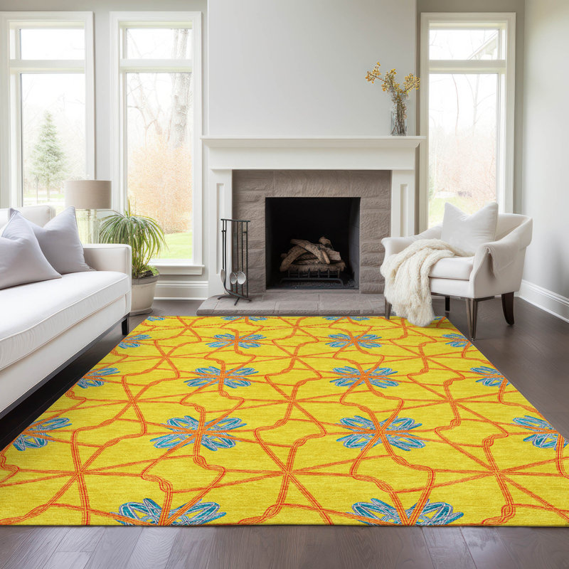  Chayden Area Rug with Non-Slip Backing, Rectangle 2'6" x 3'10"