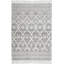 Tapis Leibowitz géométrique gris tissé à la main et fait à la main-64107200