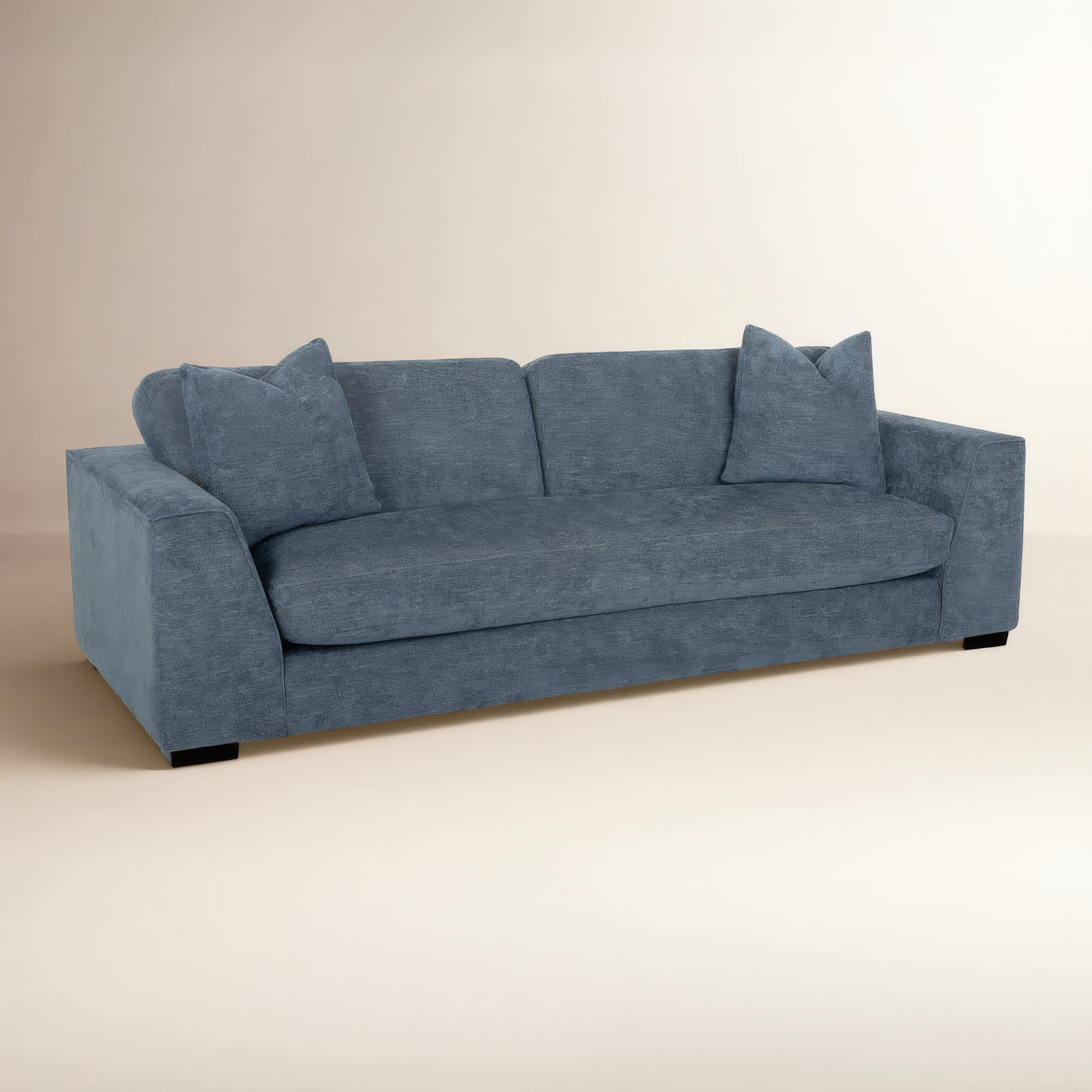 Benehaley 100'' Upholstered Sofa, Virtue Ink Basketweave