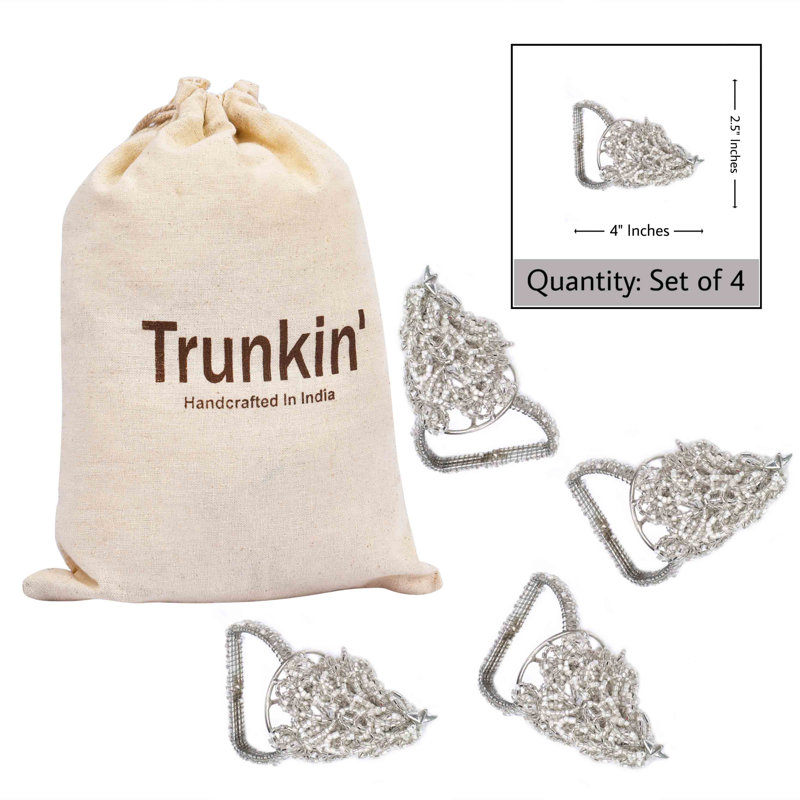 Napkin Ring, Silver/Cream