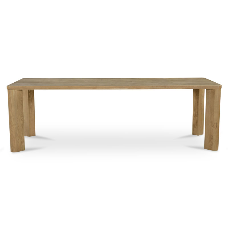 Segment Solid Oak Dining Table, 30" H x 96" L x 39" W