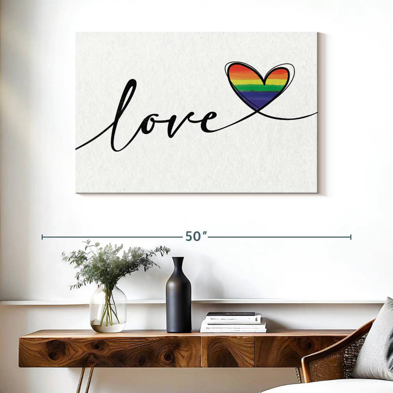 Plaque murale «Heart Love», H 26 po x l 39 po