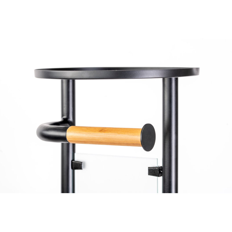 Free-Standing Toilet Roll & Brush Holder