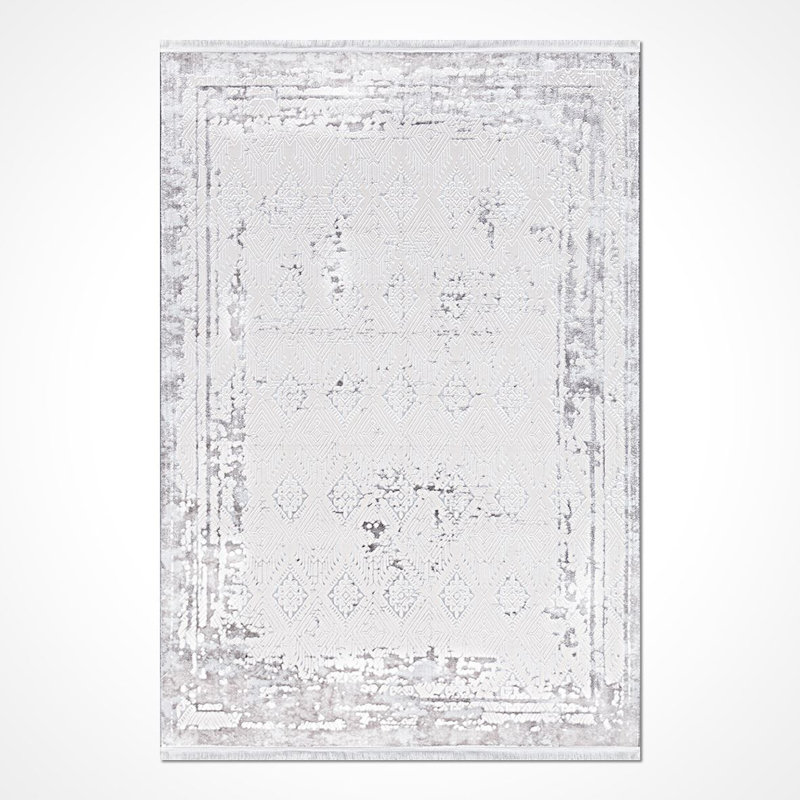 Tapis beige moderne lavable à la machine, Tapis de couloir 2 pi 8 po x 6 pi 7 po
