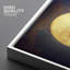 «Bare Branches Under The Full Moon In The Starry Sky - Floater Frame», impression sur toile-63503281-63503285