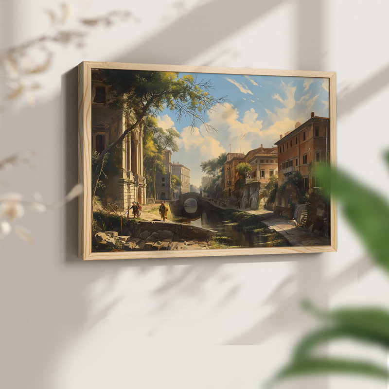 Paysage, série CLCLXXVI, reproduction encadrée, Naturel, 11" H x 14" W