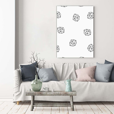 Abstract 1 Piece Wrapped Canvas Wall Art