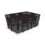 Housse rectangulaire pour table et chaises d'extérieur pour mobilier de patio avec évent et cordon de serrage-1278250578-1278250579