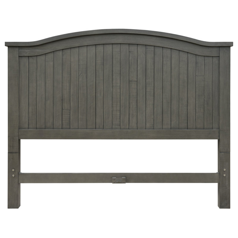 Epes Solid Wood Panel Headboard, Queen, Antique Ash