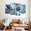 Avery gris et bleu abstrait-106046503