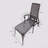 Aluminium Cast Lounge Chair 1pcs Brown-1295464926
