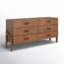 6 Drawer Dresser in Terra Brown Ash