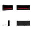 Metro Lane 127cm W Black Electric Fireplace