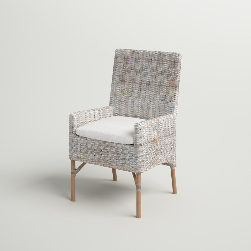 Chaise avec accoudoirs Sara, Gris