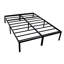 Sommier King avec cadre en acier noir robuste, rangement sous le lit, capacité de 907 kg (2000 lb), bords lisses et simples, cadre en acier, capacité de charge, facile à nettoyer-614910140