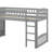 Twin Size Loft Bed With Slide-473335078