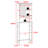 Donnell 23.6'' W X 67'' H X 9.1''D Bamboo Over The Toilet Shelf with Fluted Sliding Door