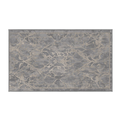 Machine Washable Gray Area Rug