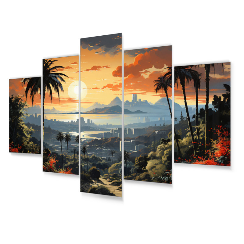 Ensemble de 5 décorations murales