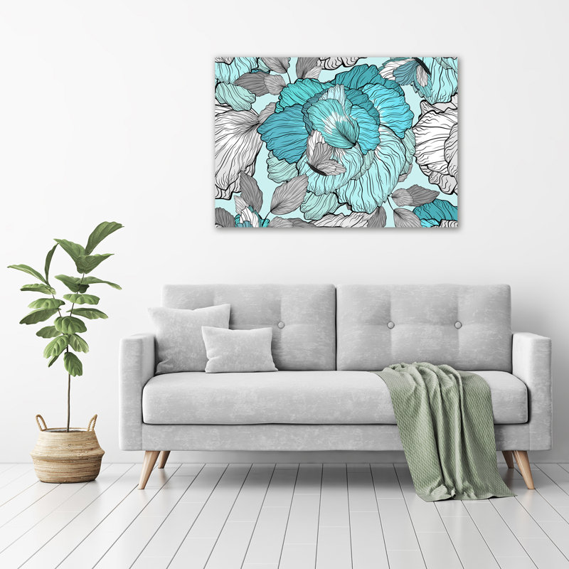 Floral Pattern - Wrapped Canvas Print