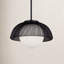 Luminaire suspendu noir à 1 lumière Cyrano