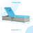 Set Of 2 Outdoor Adjustable Recliners Chaise Lounge With Table & Cushion For Comfortable Relaxation In Poolside Backyard Garden-1130786295-1130786293