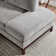 Bridgeview 109.8" Wide Chenille Fabric Cushion Back Upholstered L-Shaped Sectional Solid Wood Frame