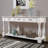 63Inch Long Wood Console Table With 3 Drawers And 1 Bottom Shelf For Entryway Hallway Easy Assembly Extra-Thick Sofa Table-1104347737