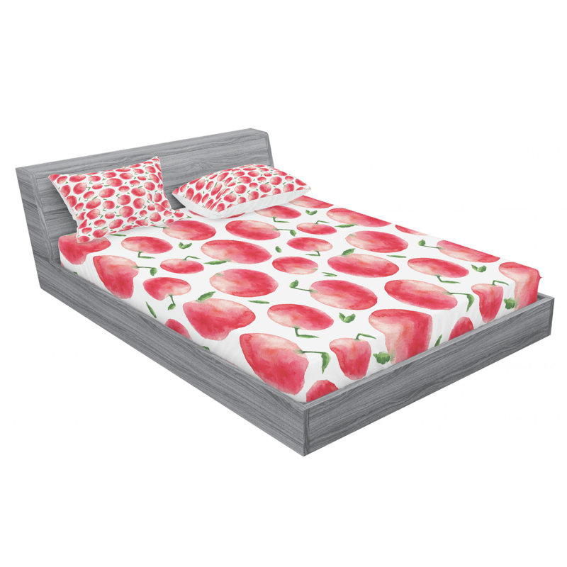 Microfiber Sheet Set, Queen Sheet Set with Fitted Sheet