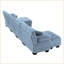 Canapé modulaire en U rembourré avec 2 repose-pieds-457420041-457420043