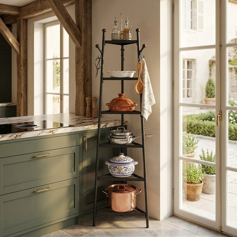 Iron Rectangle Free Standing Pot Rack