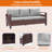 Sofa & Ottomans PE  Rattan Patio Sofa 9 Pieces Set With Side Table and Sturdy Frame-466825945