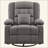 Massage Rocker Recliner Chair With 4-Point 3D Kneading Massage And Heat For Living Room With Rocking Function And 2 Cup Holders, USB Charge Port-1598797308