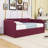 Twin 2 Drawers Upholstered Daybed with Slats-1183908528