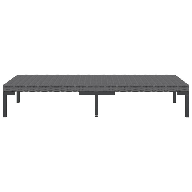 Ebern Designs 11 Piece Garden Lounge Set With Cushions Poly Rattan Dark Grey