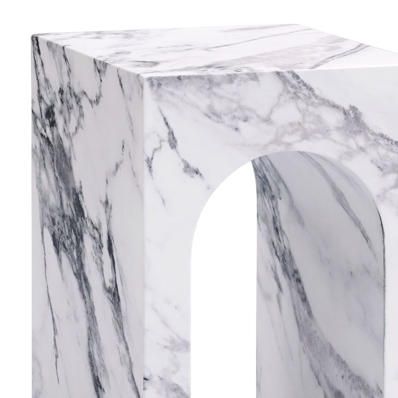 End Table, Engineered Stone Finish