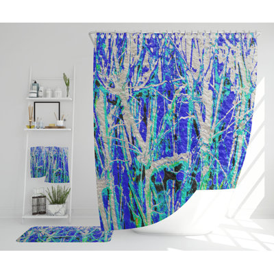 Navkirat Polyester Shower Curtain Set