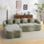 Canapé modulaire en chenille-1219292988