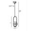 Lustre scandinave Glam, 100% métal, hauteur 27,6 po x diamètre 7,1 po | Douille E27, 40 W maximum | Finition élégante en blanc et cuivre, peinture séchée au four, revêtement dégringolé | Parfait pour le salon, la salle à manger et le vestibule-57674107-57674104