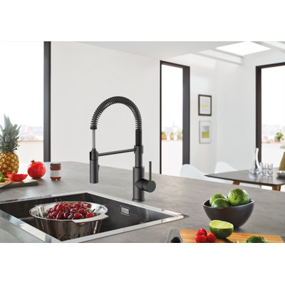 Robinet pour évier de cuisine, robinets de cuisine à un trou avec pulvérisateur et fonction double pour bar, hôtel, téléviseur (sans tirette)