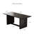 70.8" Large Kitchen Dining Room Table for 6-8, Modern Kitchen Rectangle Dining Table with Flute Wood Base, Dinette Tables for Eating Dinner, Living Room-1333320483