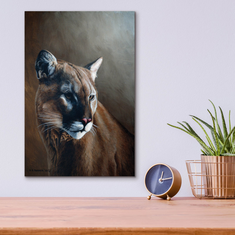 "Cougar" par Ron Parker, H 16 po x l 12 po x P 0,13 po