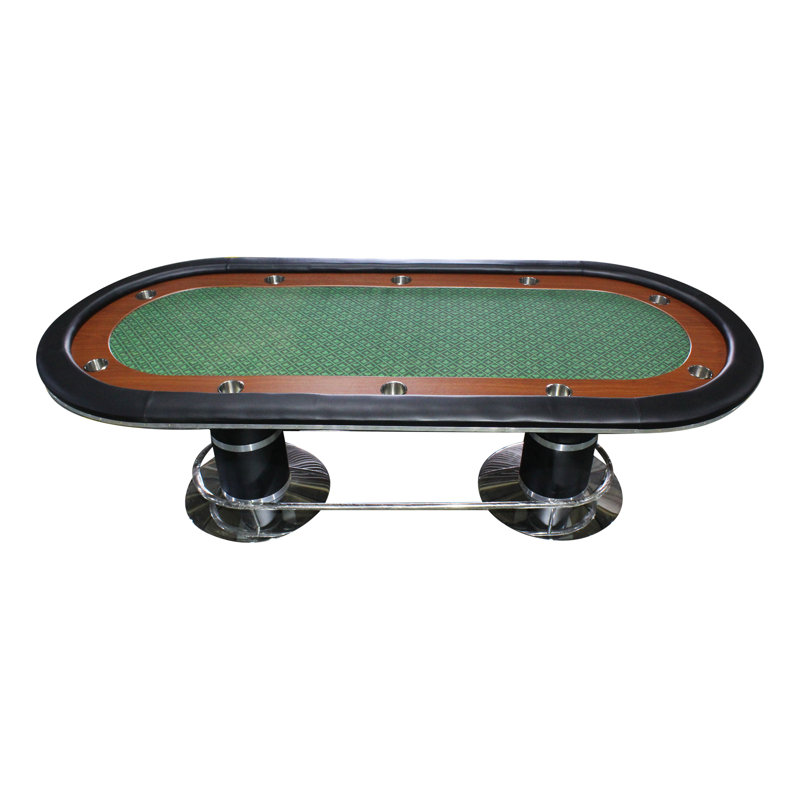 Table de poker pliable pour 10 joueurs 96 po INO Design, Vert