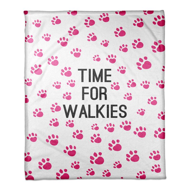 Couverture Time for Walkies, l 30 po x L 40 po