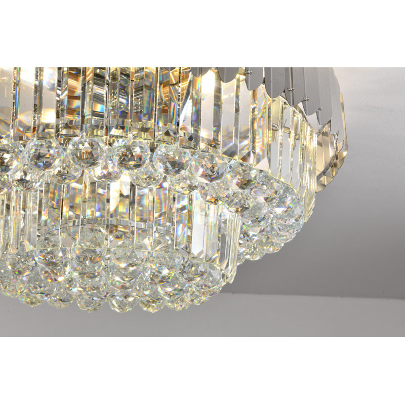 Brighouse Crystal Flush Mount, Gold