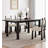 French-style retro rectangular solid wood dining table-110651889