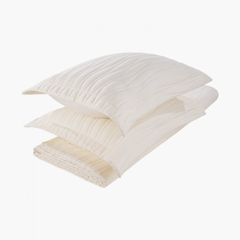 Ensemble de courtepointe pour grand lit 1 courtepointe et 2 taies décoratives pour toutes les saisons