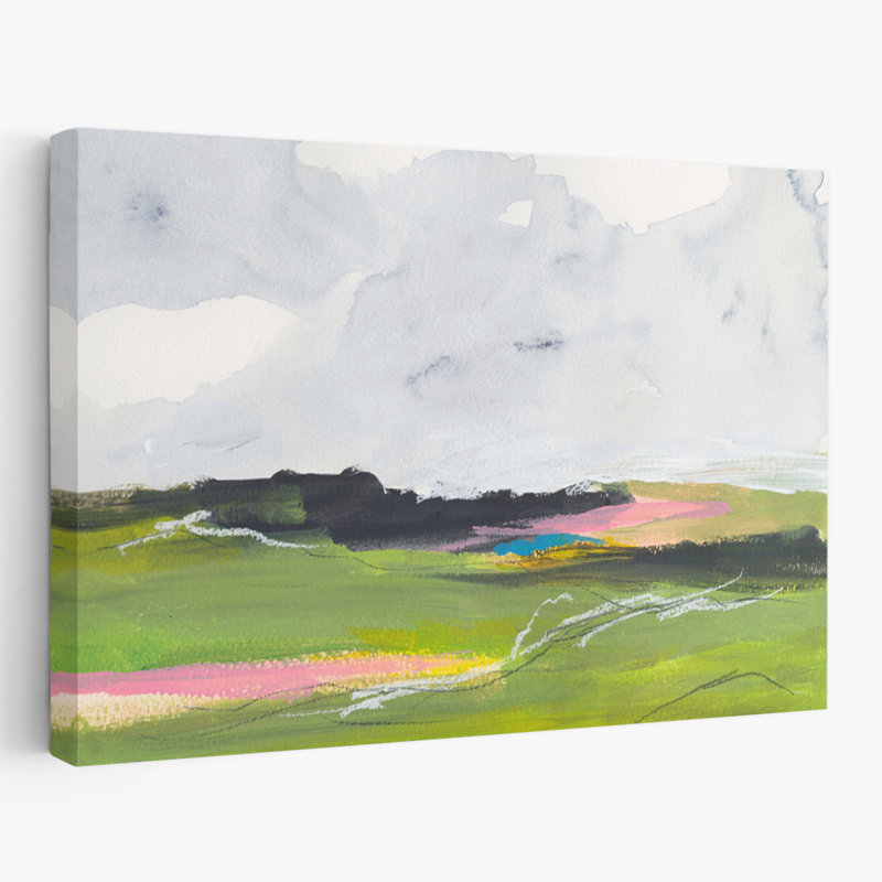 «Waiting For Spring 1» - Art contemporain de paysages, H 24 po x l 16 po