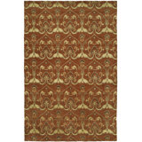 Dumraon Ikat Area Rug in Orange/Yellow